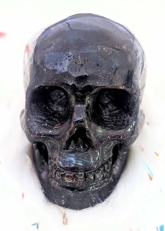 3" inches Arfvedsonite Stone Skull