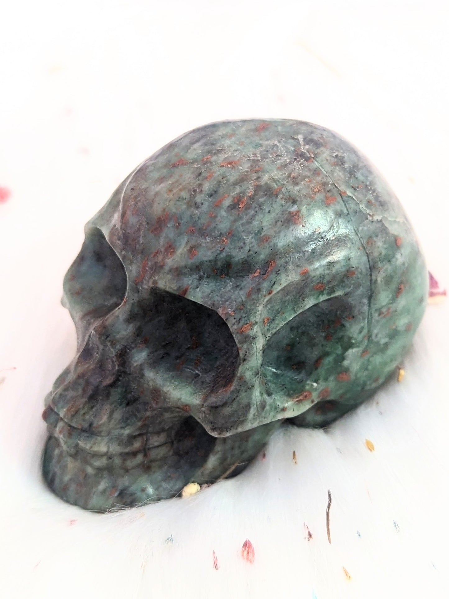 3" inches Bloodstone Skull