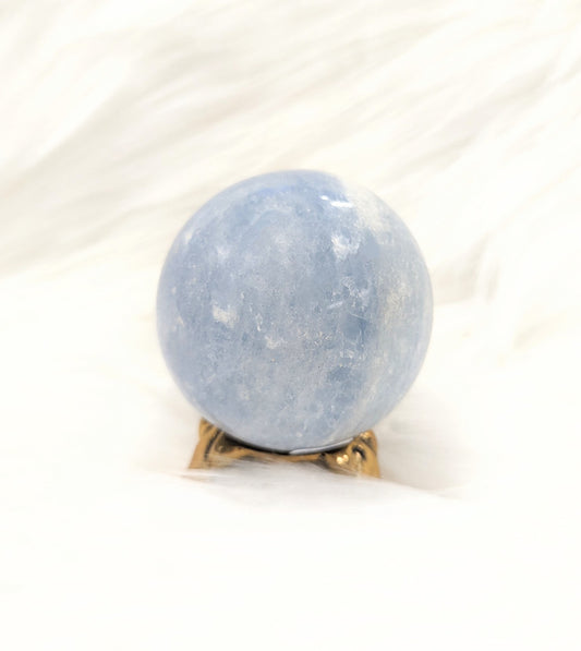 306g Blue Calcite Sphere only.
